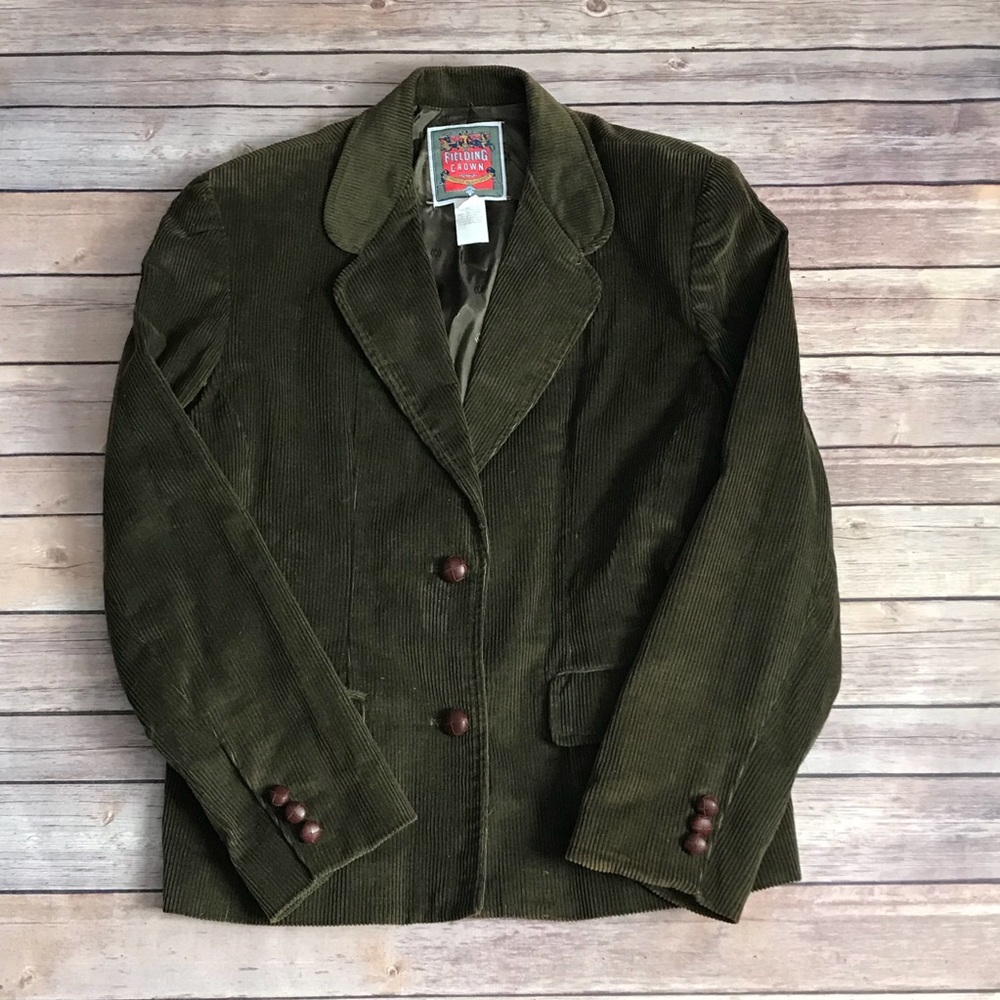 Vintage Tarazzia Designs Green Corduroy blazer